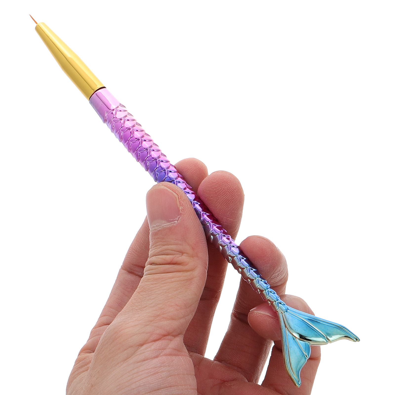 3Pcs Mermaid Tail Nail Art Lin – обзор и цена Detailing Brush Set