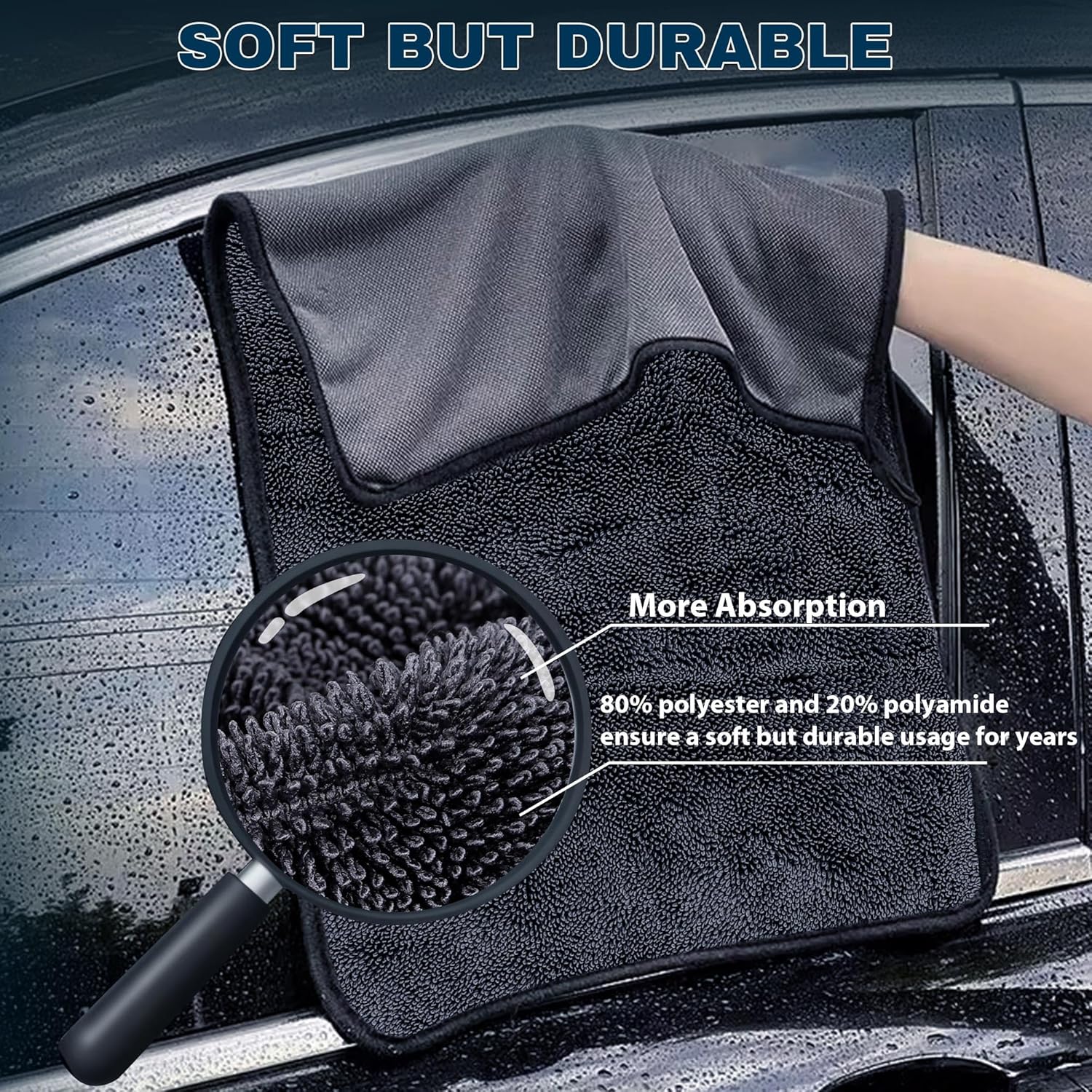 4PCS Microfiber Car Drying Tow – обзор и цена Microfiber Towel Detailing