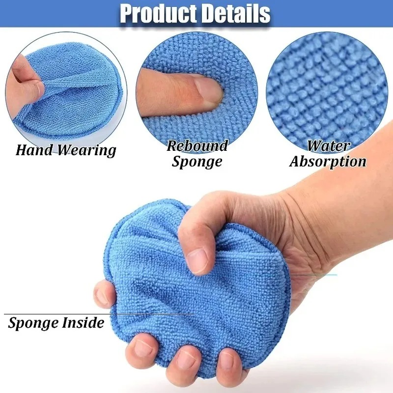 10Pcs Car Detailing Applicator – обзор и цена Wax Applicator Pad