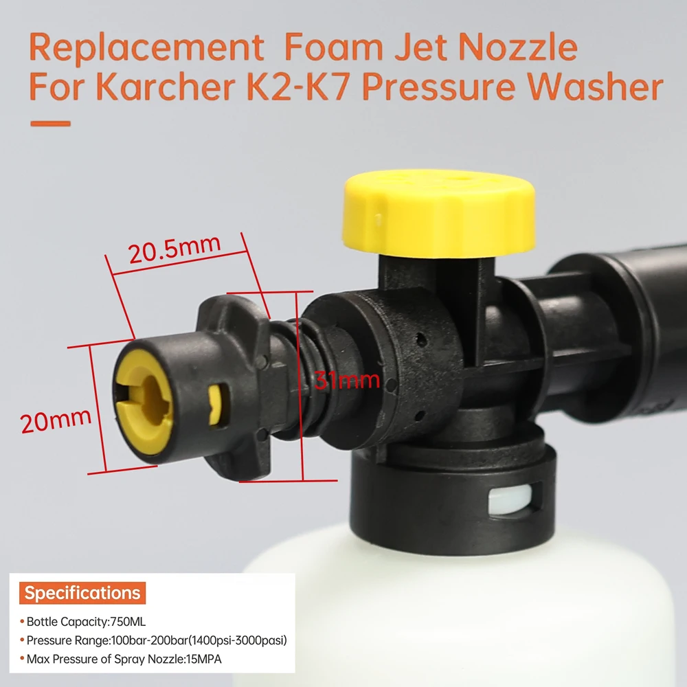 Foam Cannon for Karcher K2 K3  – обзор и цена Foam Cannon Car Wash