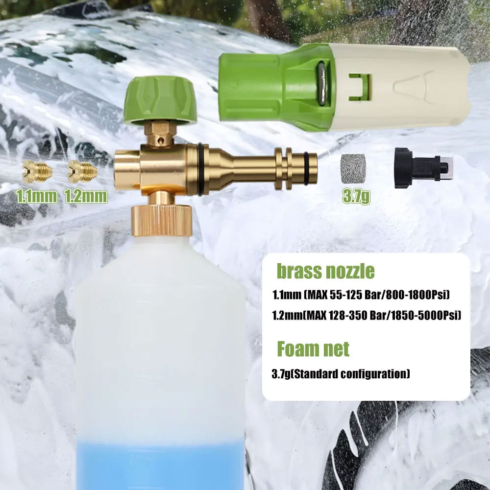 Aluminum Foam gun Lance Foam c – обзор и цена Foam Cannon Car Wash