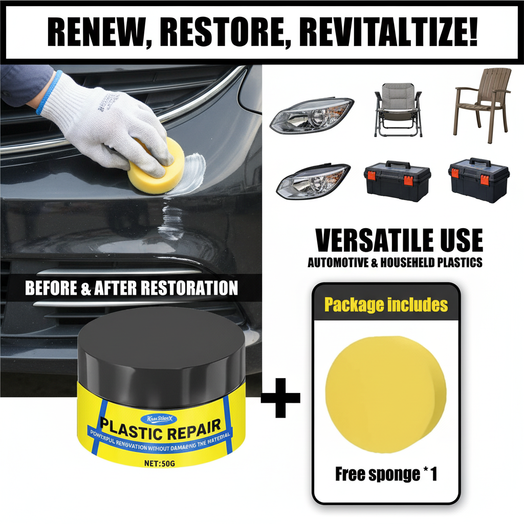 Car Plastic Restorer Paste UV  – обзор и цена Trim Restorer Plastic