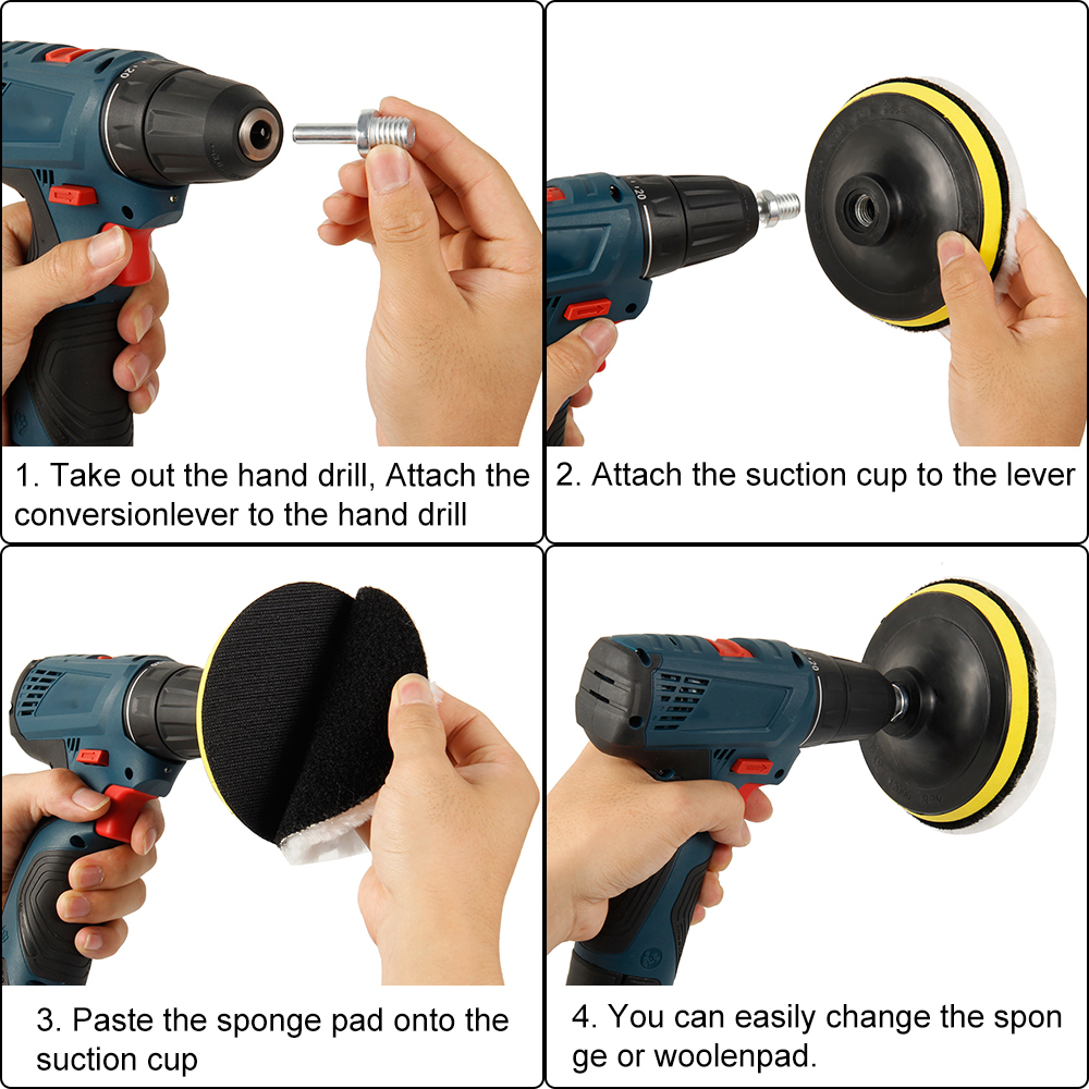 5pcs Car Polishing Pads Set 6  – обзор и цена Polish Pad Set Buffer
