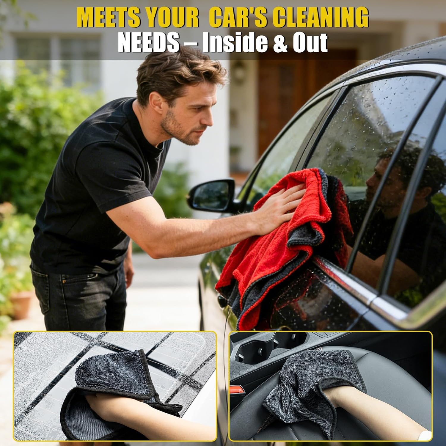 3-Pack Car Drying Towel Microf – обзор и цена Microfiber Towel Detailing