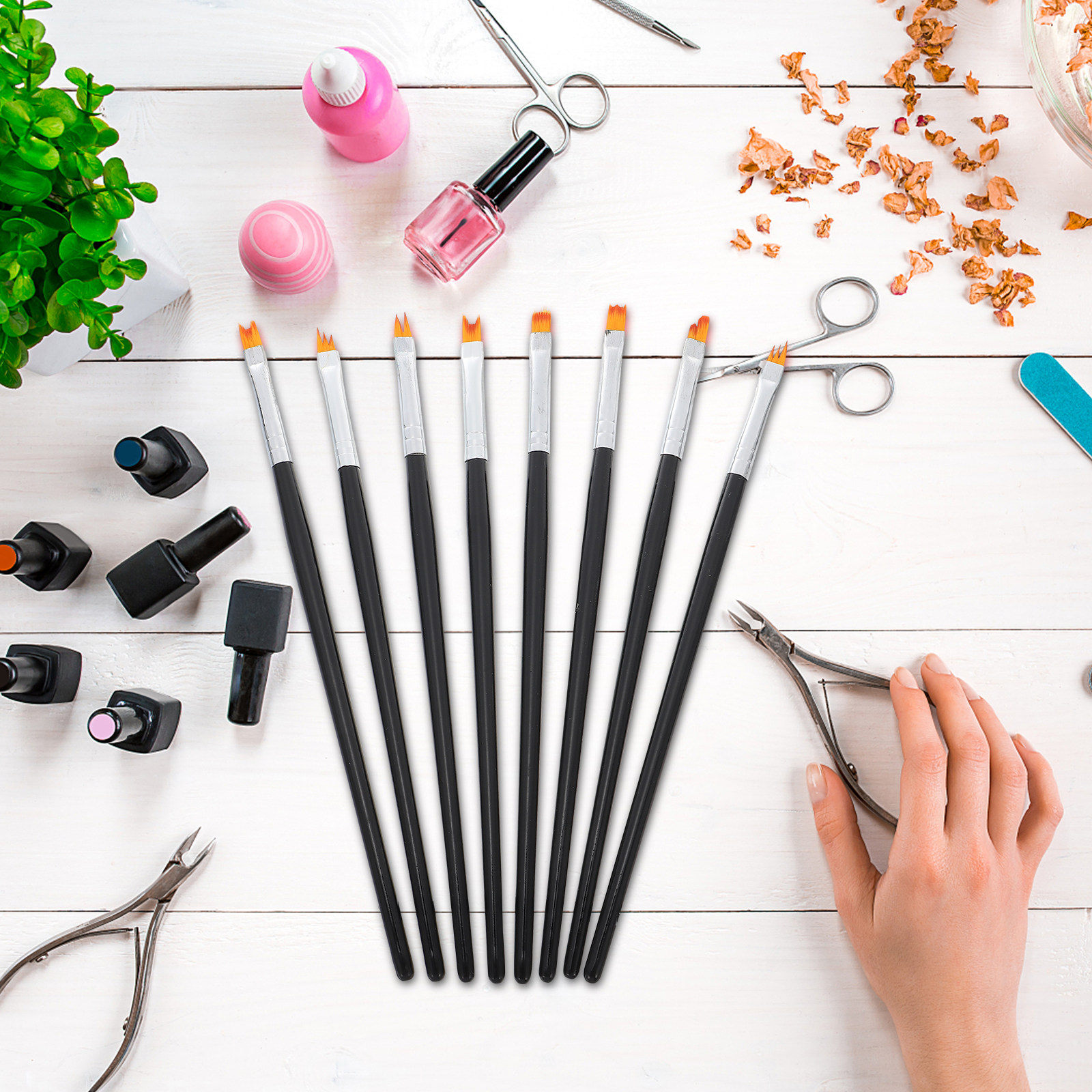 8Pcs Nail Painting Brushes Set – обзор и цена Detailing Brush Set