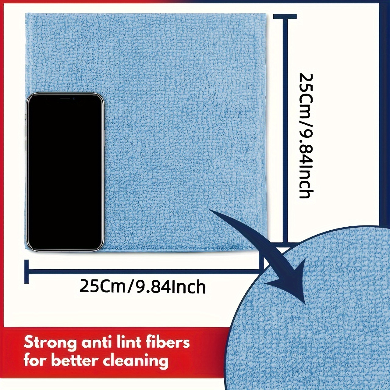 1-50pcs Light Blue Microfiber  – обзор и цена Microfiber Towel Detailing