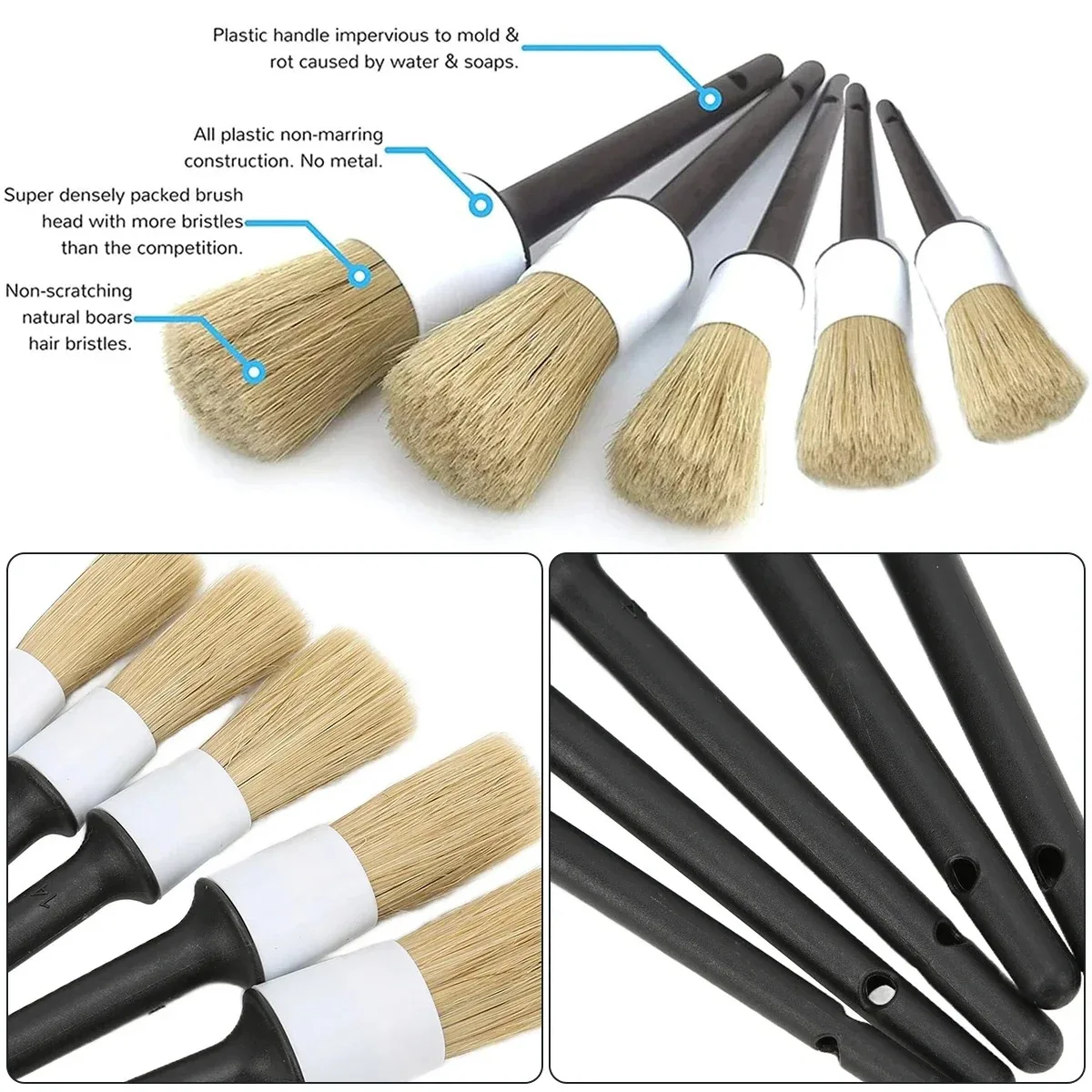 5PCS Cleaning Tools  Auto Car  – обзор и цена Dirt Brush Interior