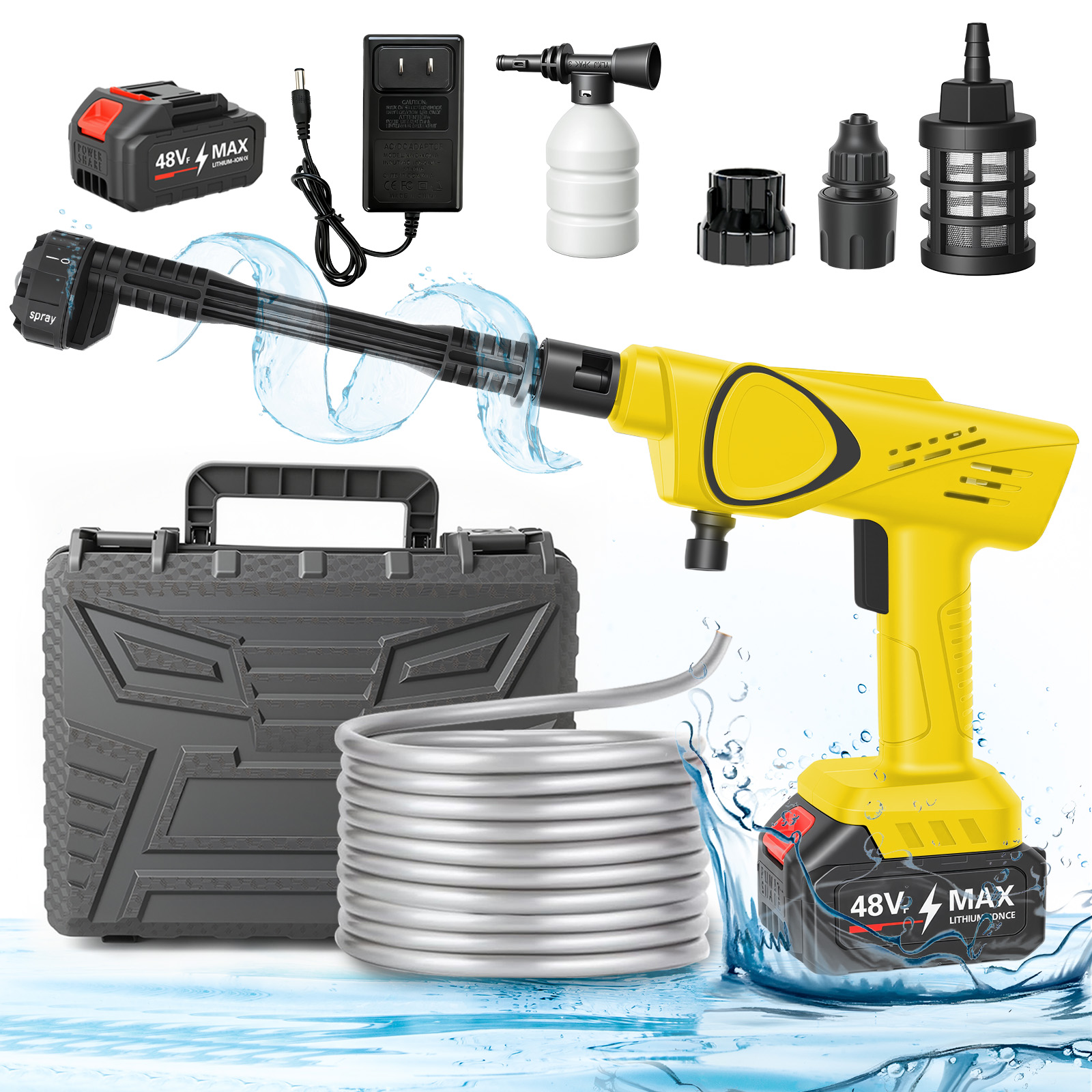 21V Portable Cordless Pressure – обзор и цена Car Shampoo Ph