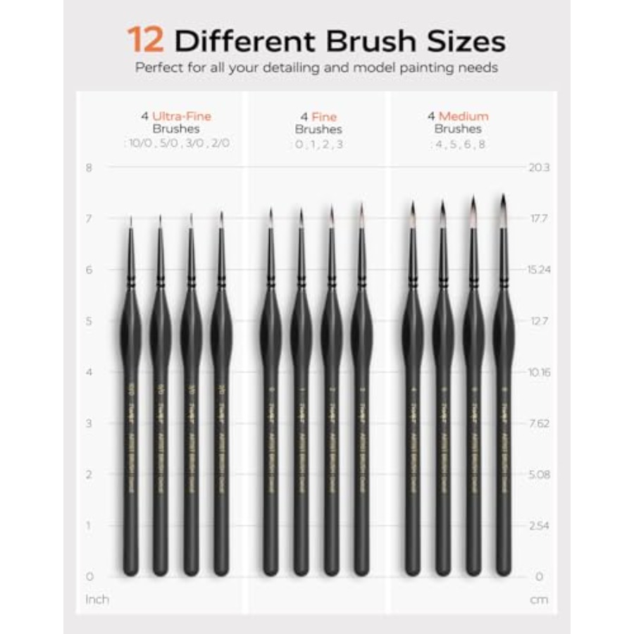 Detail Paint Brushes Set, 12 P – обзор и цена Detailing Brush Set