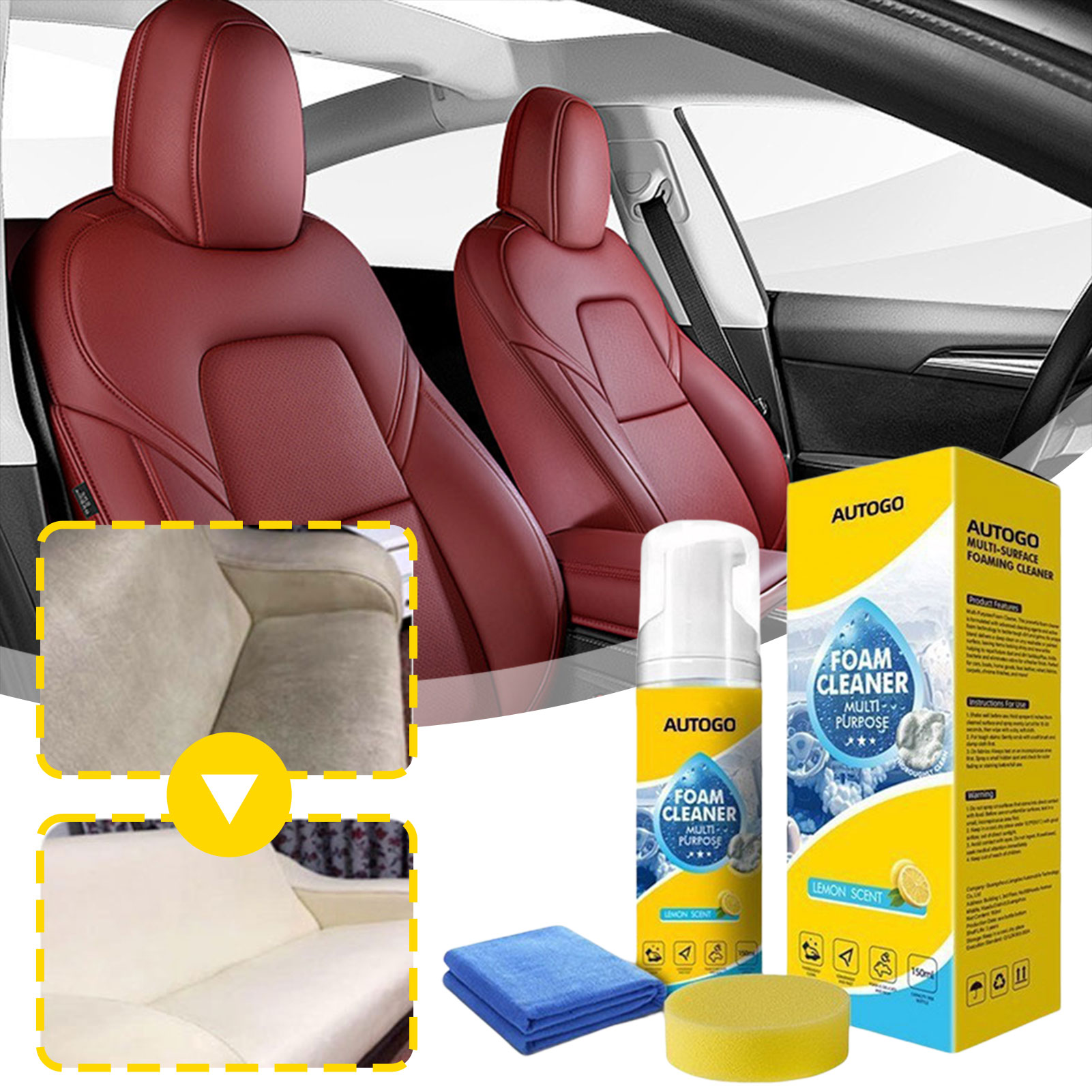 Multipurpose Foam Cleaner For  – обзор и цена Leather Cleaner Interior
