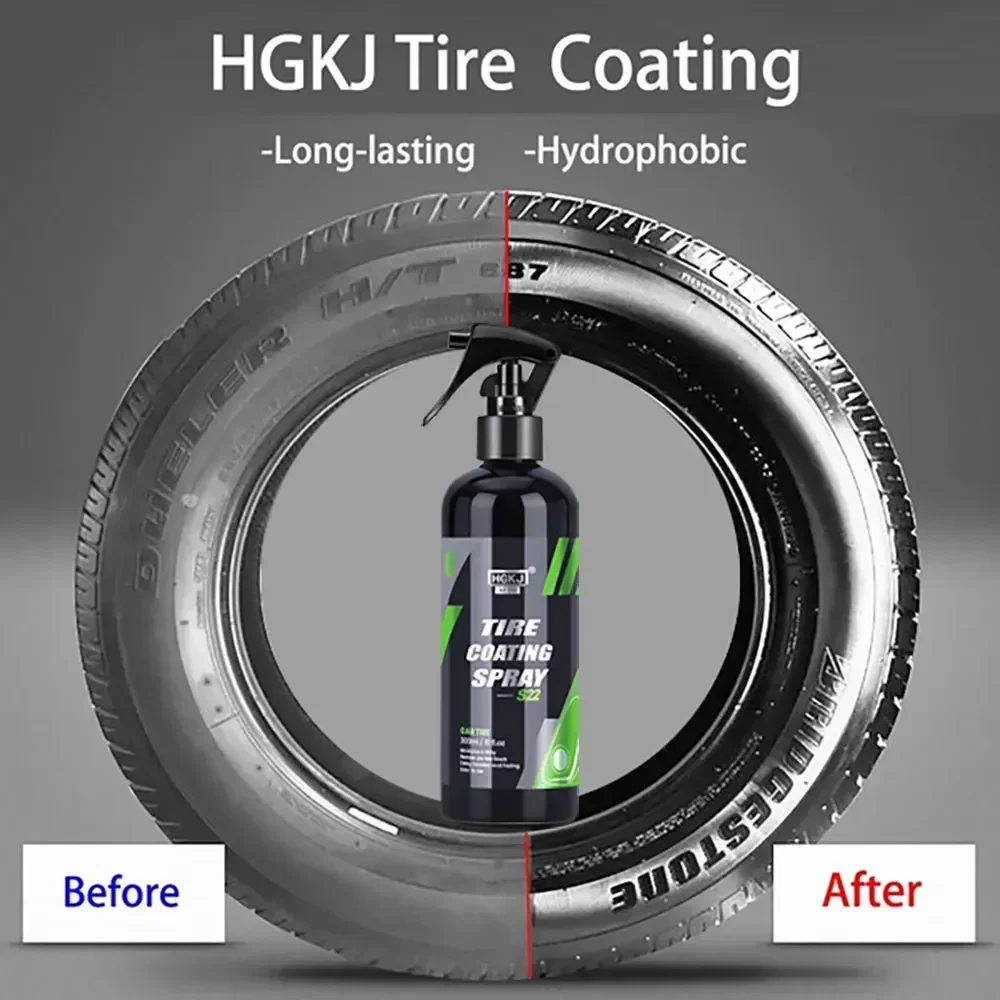 HGKJ S22 Car Tire Gloss Spray, – обзор и цена Tire Shine Spray Sealant