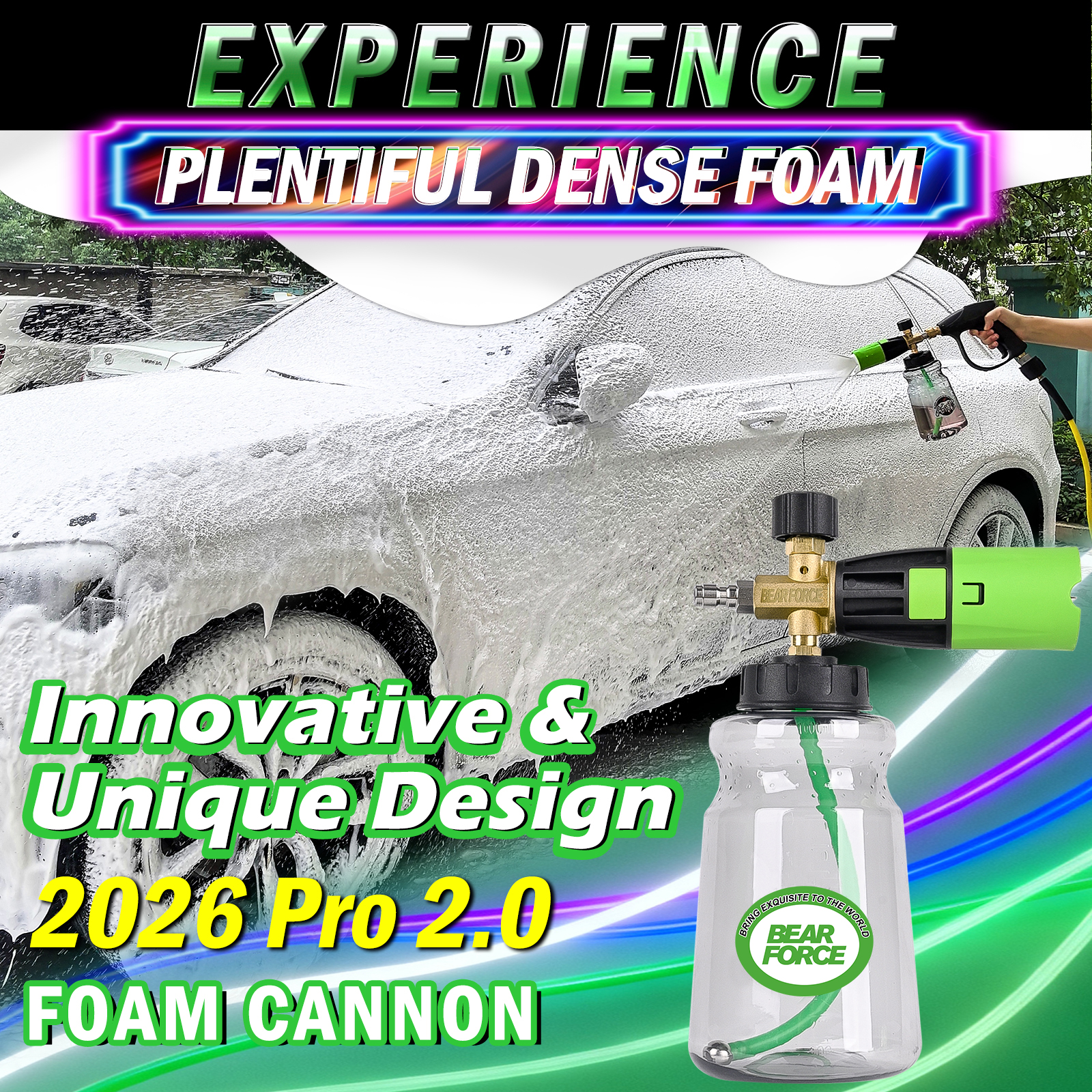 BEAR FORCE Innovative Pressure – обзор и цена Foam Cannon Car Wash